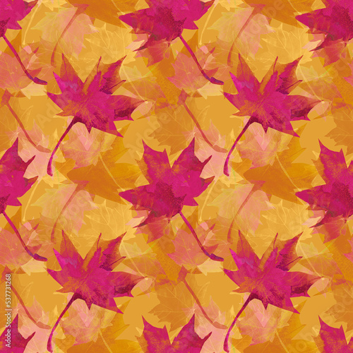 Marle seamless pattern.Watercolor. Image on white and colored background.