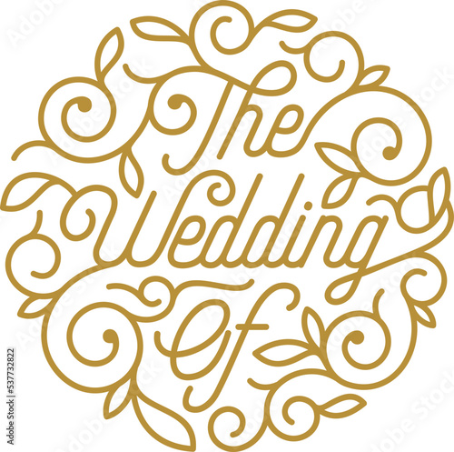 The Wedding Of Ornament Typography