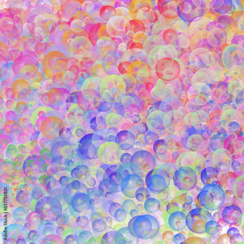 abstract background with colored bubbles 