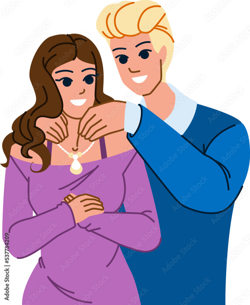 couple jewerly vector. man beautiful, woman gift, happy young, fashion diamond, boyfriend female, lifestyle girlfriend couple jewerly character. people flat cartoon illustration couple jewerly vector. man beautiful, woman gift, happy young, fashion diamond, boyfriend female, lifestyle girlfriend couple jewerly character. people flat cartoon illustration