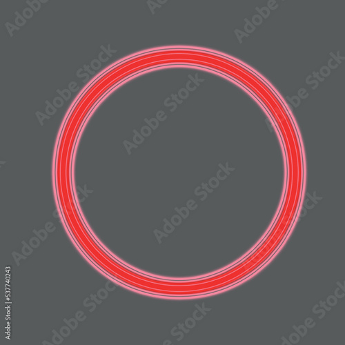 Circle Neon Frame