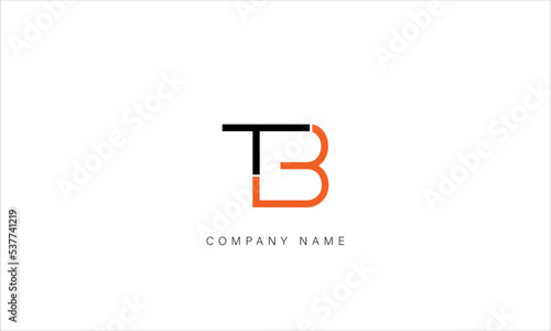 BT, TB Abstract Letters Logo Monogram