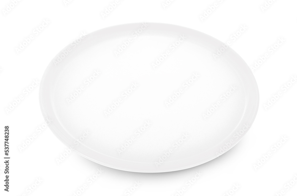 empty plate isolated on white background empty plate isolated on white background