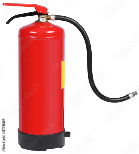 Handheld fire extinguisher ready-set-go isolated © Anterovium