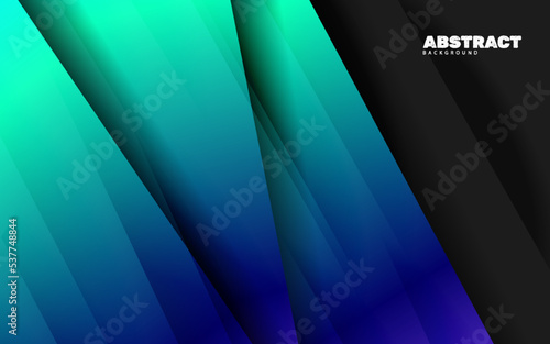 Abstract overlap layer papercut background