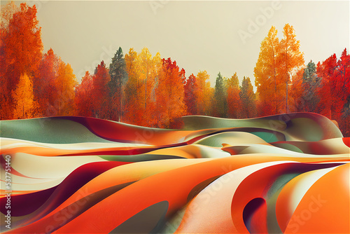 Fall colorimetry background
