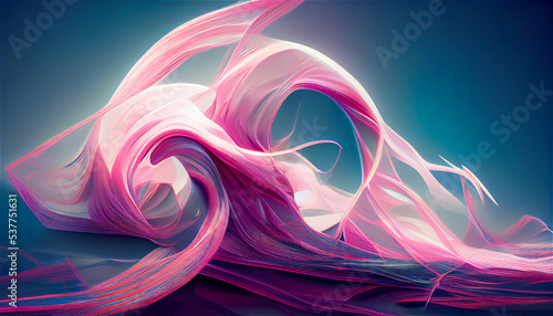3D rendering of Abstract il...