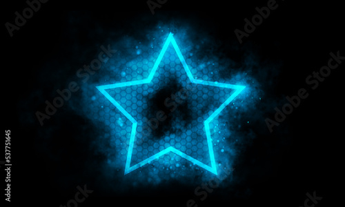 Blue star light effect