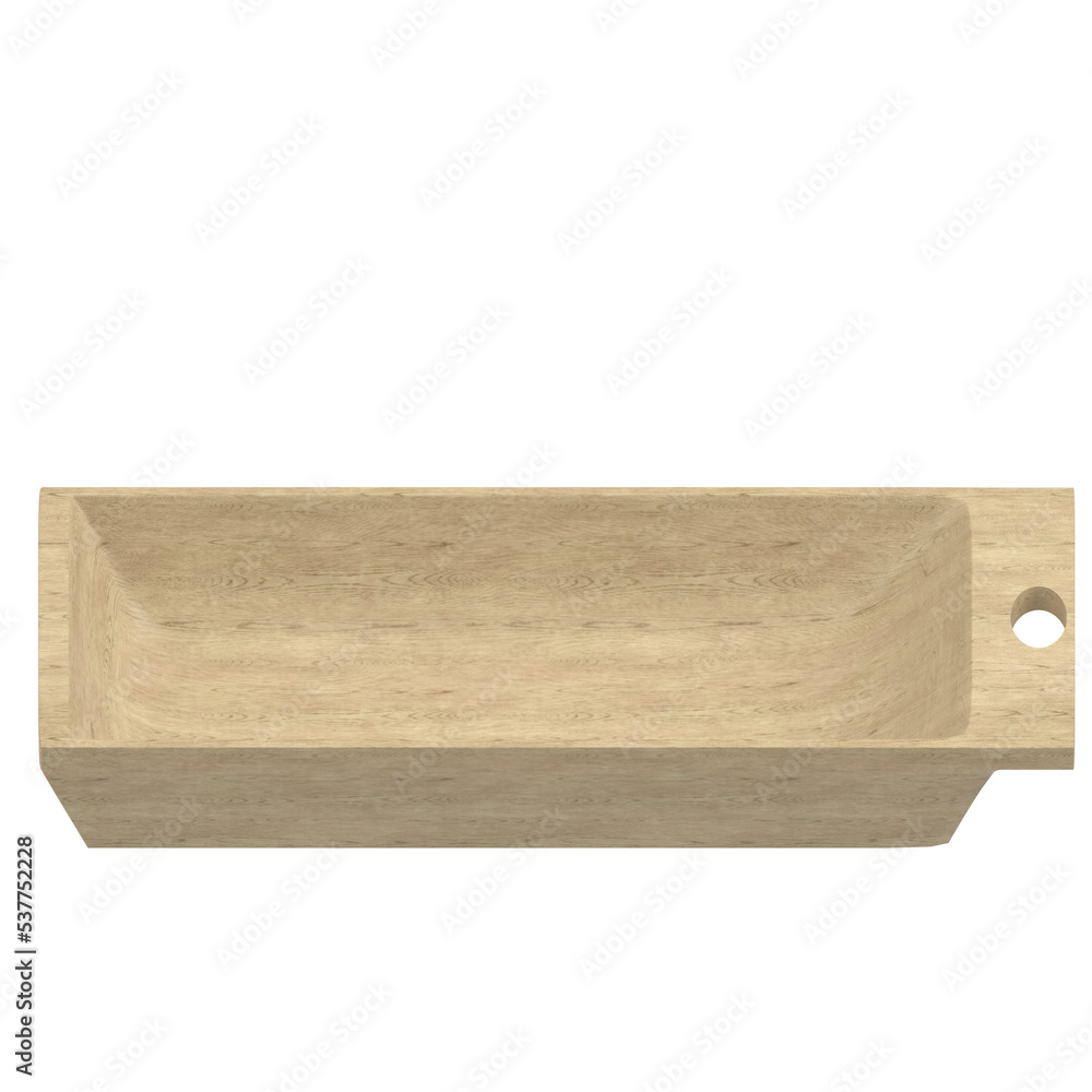 3d rendering illustration of a kneading trough 3d rendering illustration of a kneading trough