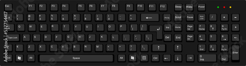 Realistic keyboard illustration 