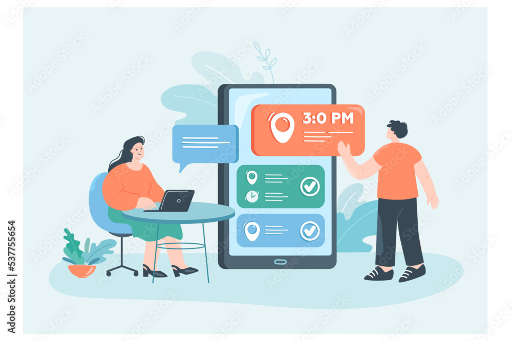Online calendar app with details of meeting for business people Tiny Online calendar app with details of meeting for business people Tiny