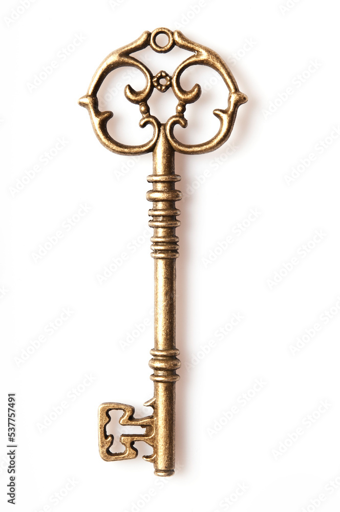 ornate antique key isolated ornate antique key isolated