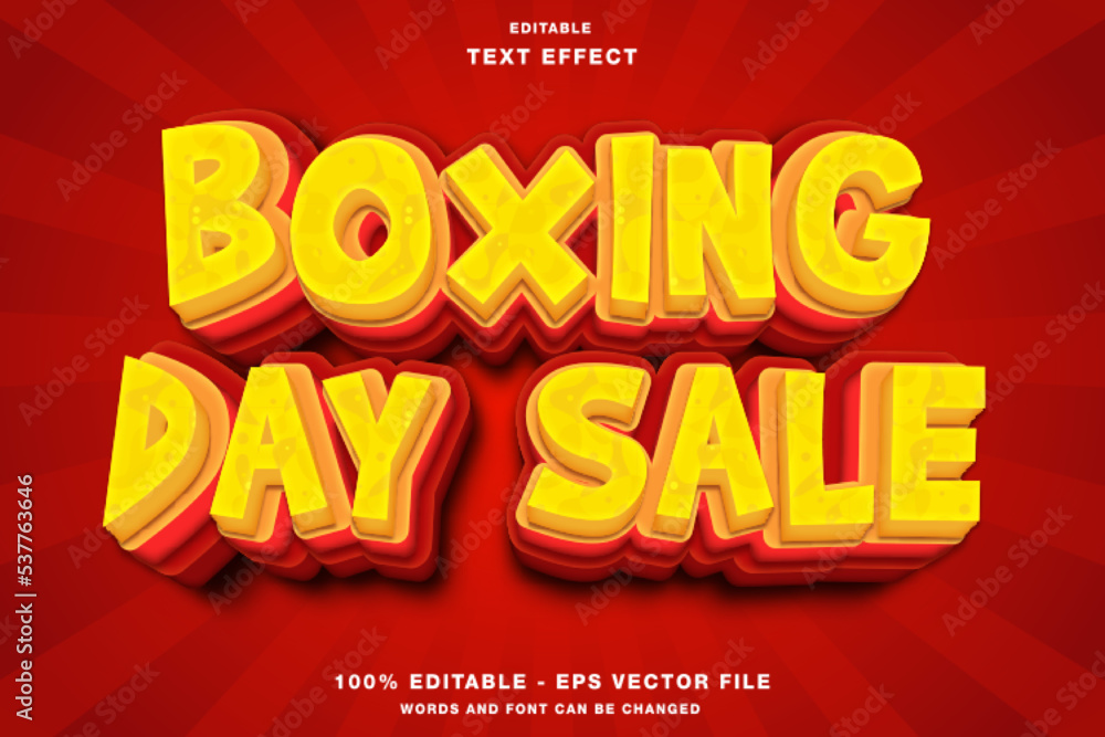 Boxing Day Text Effect