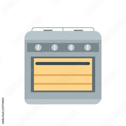Gas kitchen oven, illustration, vector