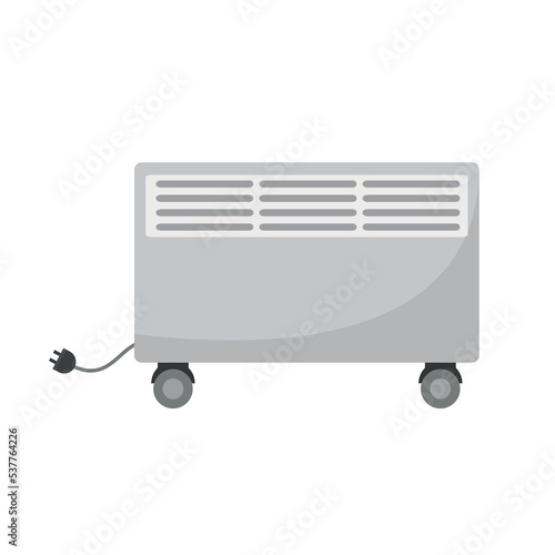 Heater, convector, illustration, vector, cartoon