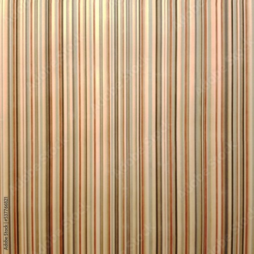 Brown striped ceramic tile with abstract pattern for wall and floor decoration. Concrete stone surface background. Texture with simple vertical lines ornament for interior design project.