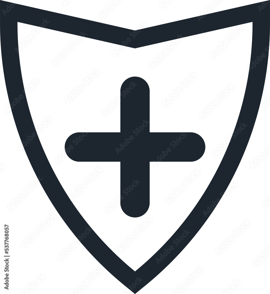Obraz premium Protection shield icon, Antivirus icon.