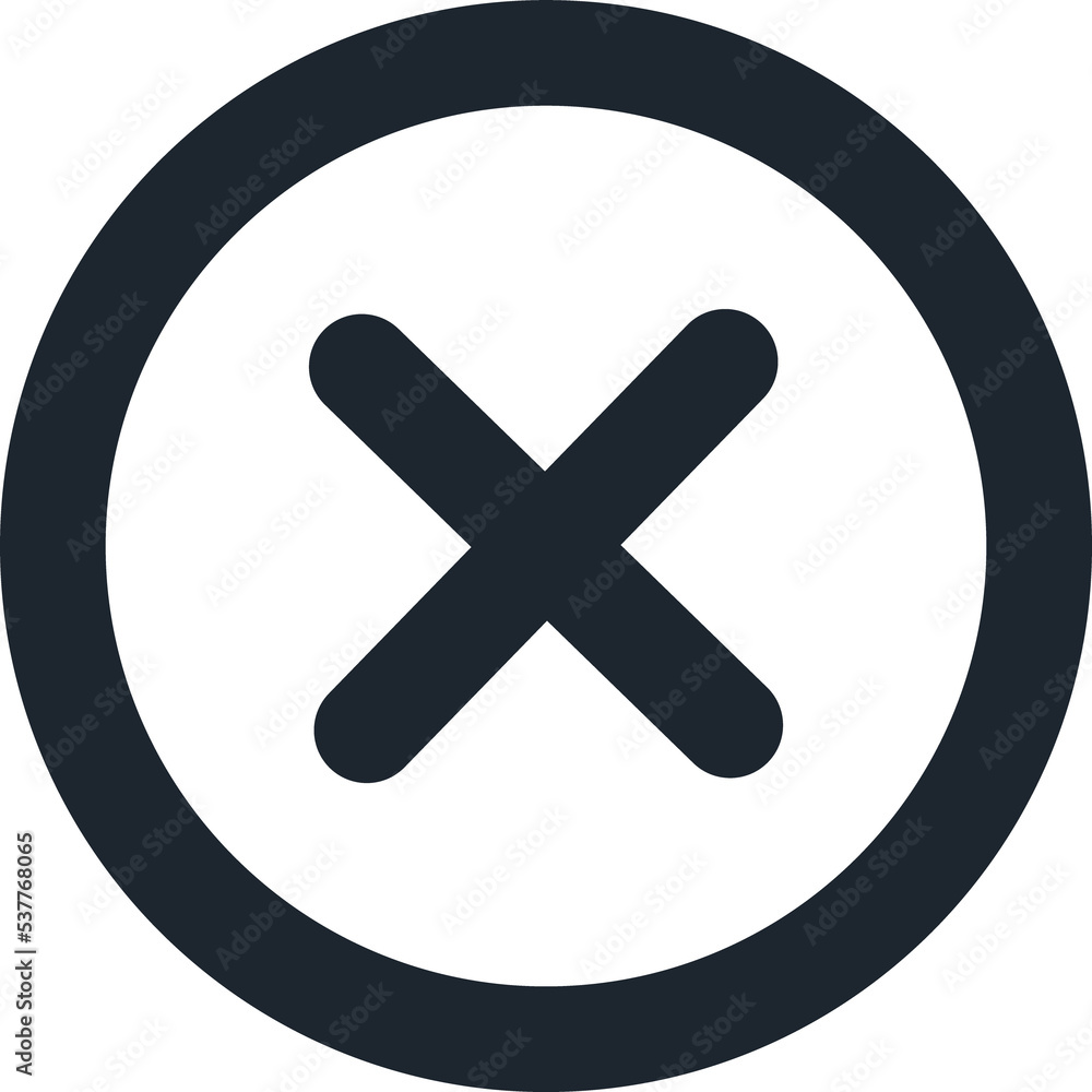 Cross symbol icon. Cross symbol icon.