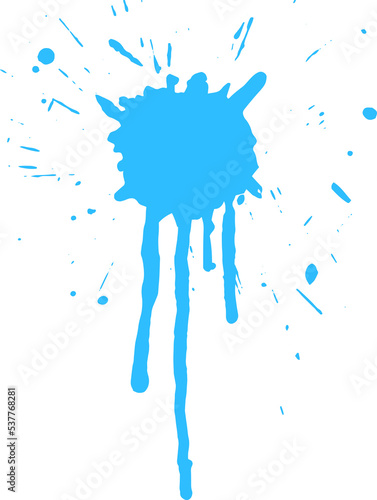 splash with drops and drips