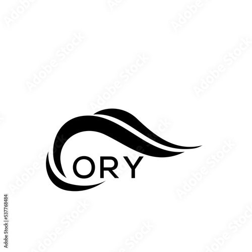 ORY letter logo. ORY blue image. ORY Monogram logo design for entrepreneur and business. ORY best icon.
 photo