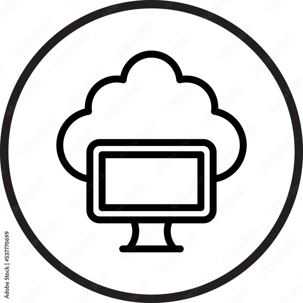 Cloud Computing Icon Style Cloud Computing Icon Style