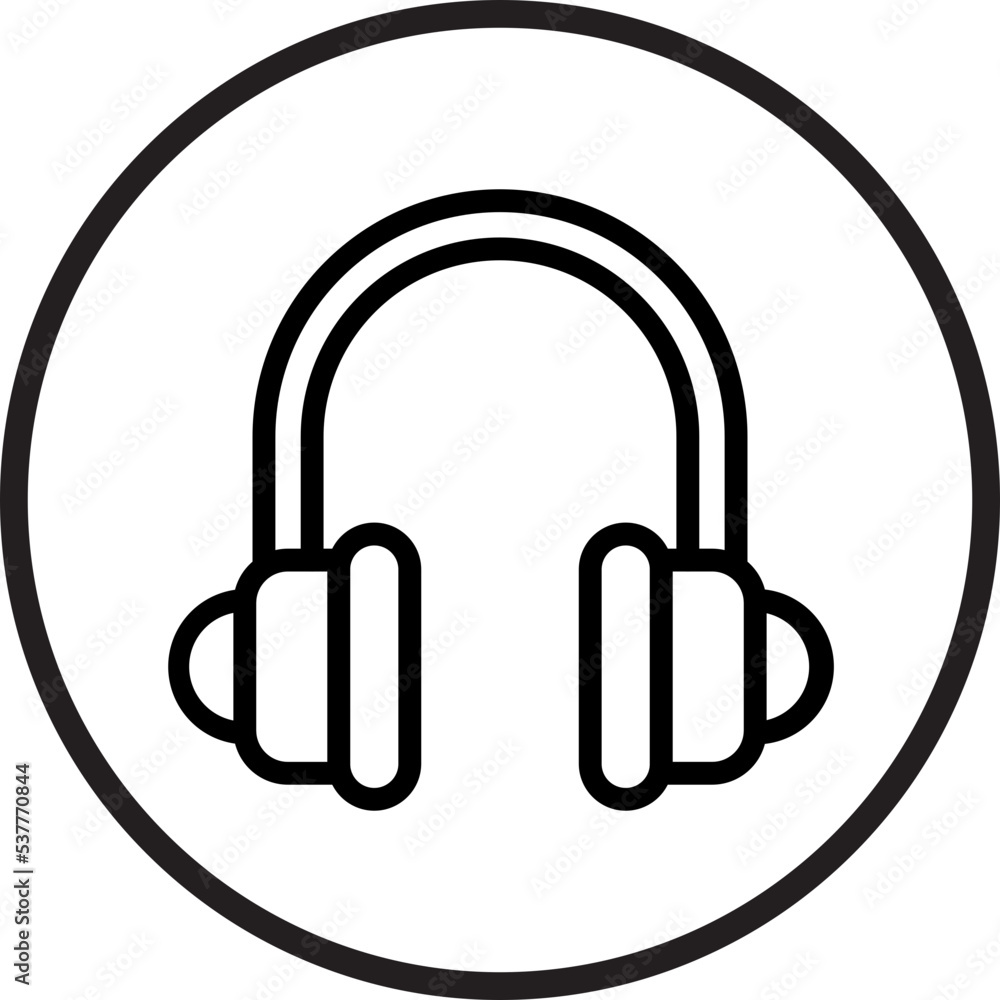 Headphones Icon Style Headphones Icon Style