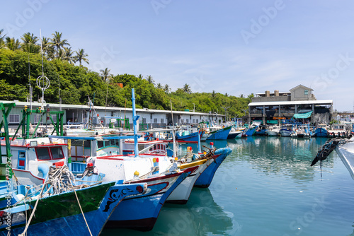 Fugang Fishery Harbor in Taitung of Taiwan