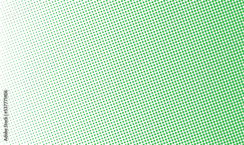 Green gradient color halftone background. Light green halftone abstract pattern. Gradient abstract color halftone pattern.