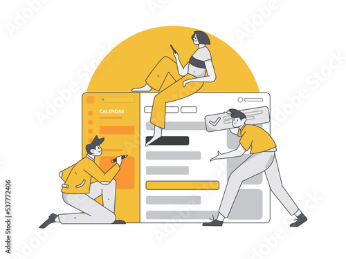Characteristic concept of business work
