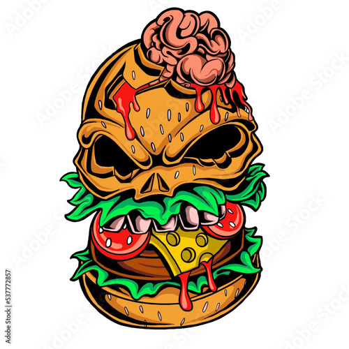 special burger monster character