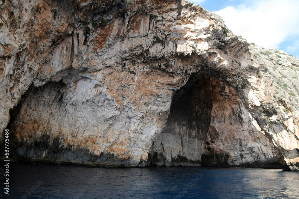 The Blue Grotto is a cave in Malta