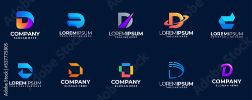 D logo initial letter