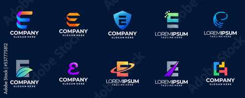 collection of abstract logo symbol, monogram icon