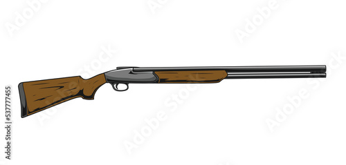 illustration of shotgun for hunting Fototapet