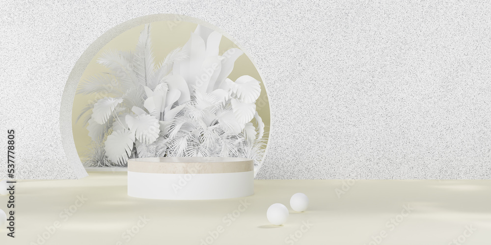 3d Mock up, tree and product presentation. 3D rendering. 3d Mock up, tree and product presentation. 3D rendering.