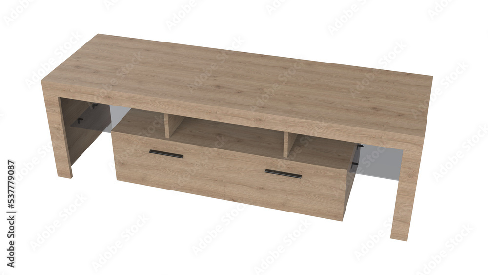 tv table top view without shadow 3d render tv table top view without shadow 3d render
