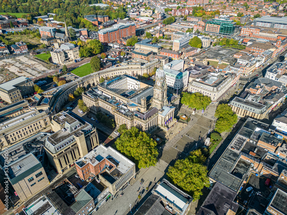 Fototapeta premium Bolton Town Centre and shopping precinct.