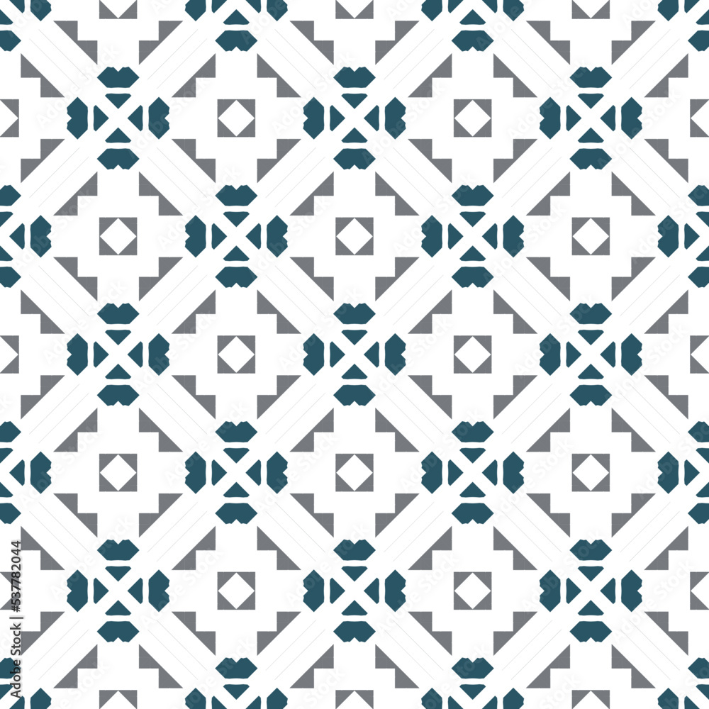 Fototapeta premium Geometric pattern. Seamless vector background. Ethnic graphic design.