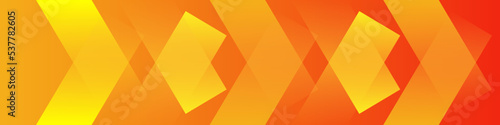 polygon geometry shine yellow layer element creative orange gradient shapes origami design suit for business corporate institution party seminar talks presentation cube long banner