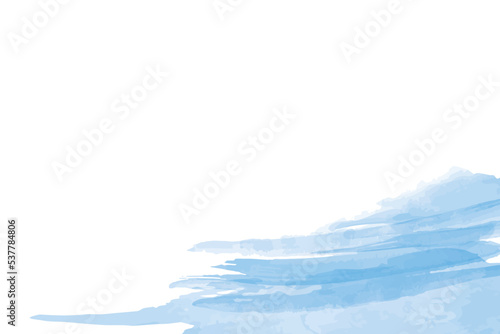 テキスト用の空白がある、水彩風の背景。淡い優しい色合いのベクターイラスト。