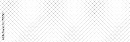 Net texture pattern on white background. Net texture pattern for backdrop and wallpaper. Realistic net pattern with black squares. Geometric background, vector illustration