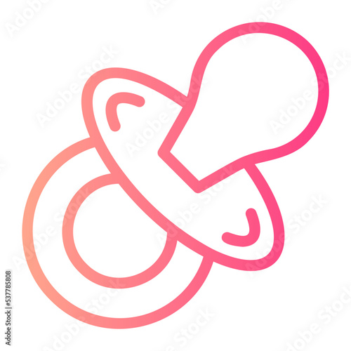 pacifier gradient icon