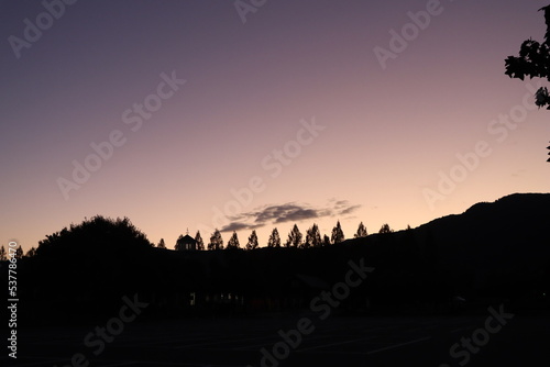 夕暮れ