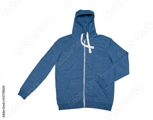 Hooded sweatshirt isolated on white background