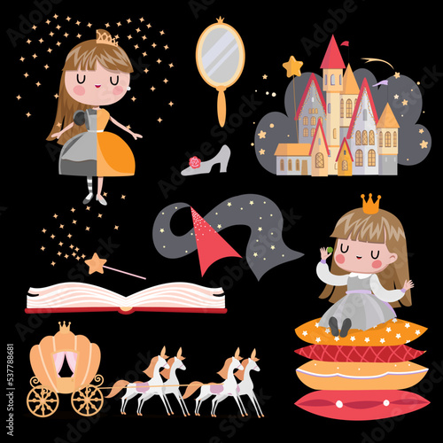  set with castle and princesses