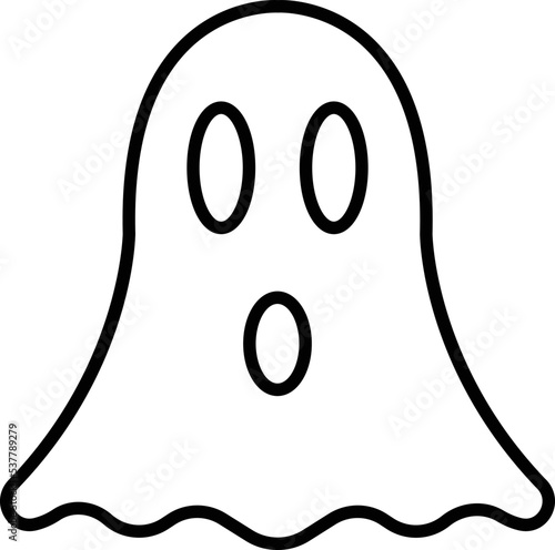 Fotografía Ghost Vector Icon which is suitable for commercial work and easily modify or edi