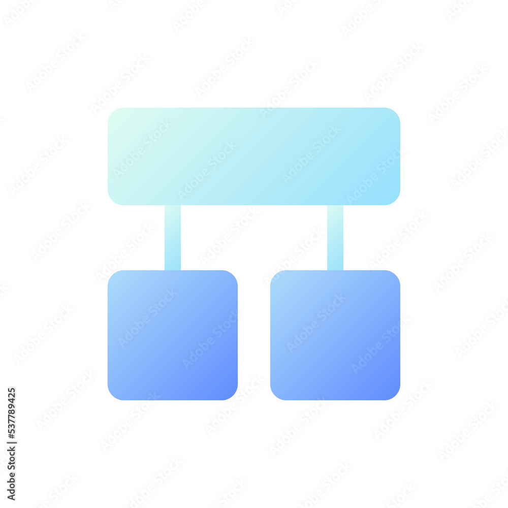 Block diagram pixel perfect flat gradient two-color ui icon. Making decision. Project management. Simple filled pictogram. GUI, UX design for mobile application. Vector isolated RGB illustration Block diagram pixel perfect flat gradient two-color ui icon. Making decision. Project management. Simple filled pictogram. GUI, UX design for mobile application. Vector isolated RGB illustration