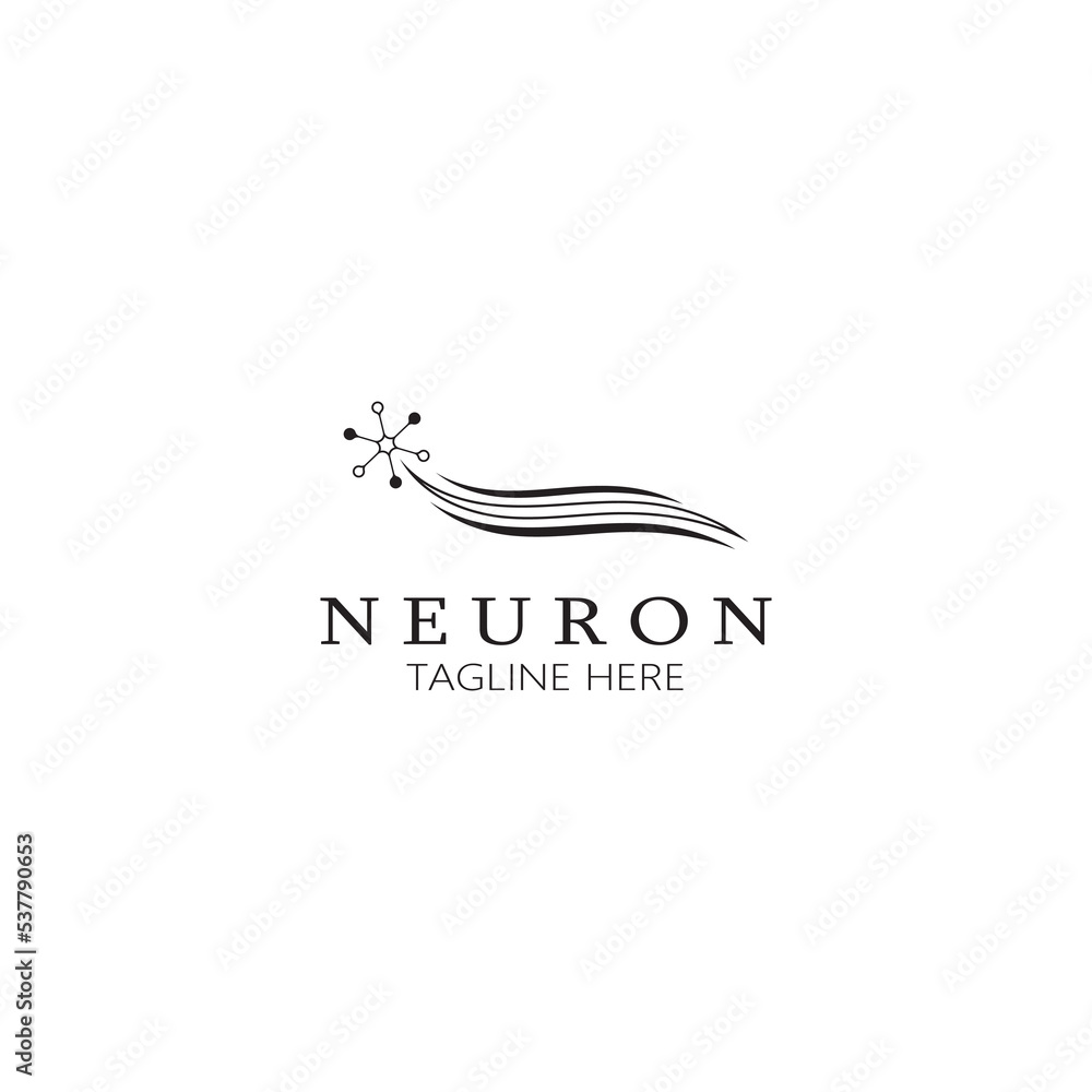 Neuron logo or nerve cell logo design,molecule logo illustration template icon with vector concept Neuron logo or nerve cell logo design,molecule logo illustration template icon with vector concept