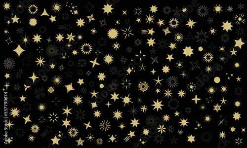 Pack étoiles Or doré multiples