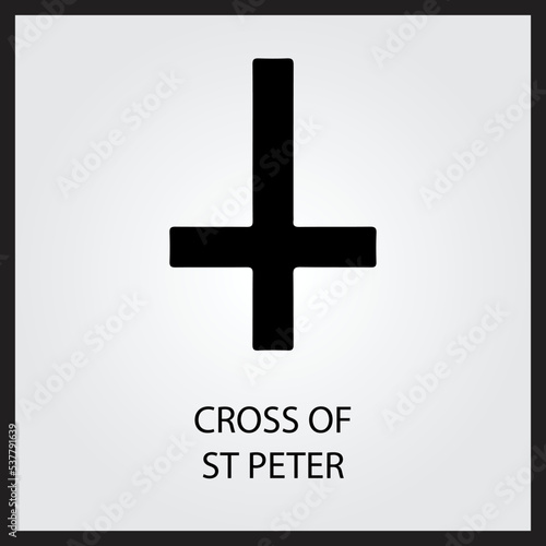 vector cross of ST Peter